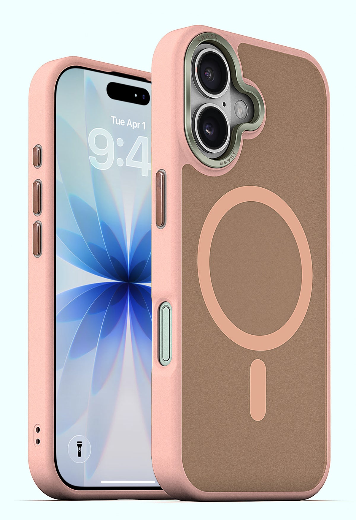 xBase iPhone 17 - DuoHybrid MagSafe Compatible - Reinforced Protective Case - Pink - image 1