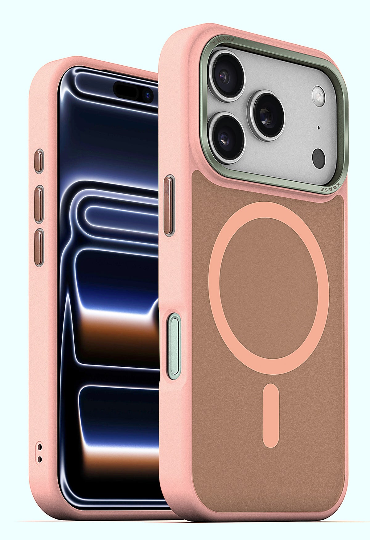 xBase iPhone 17 Pro - DuoHybrid MagSafe Compatible - Reinforced Protective Case - Pink - image 1