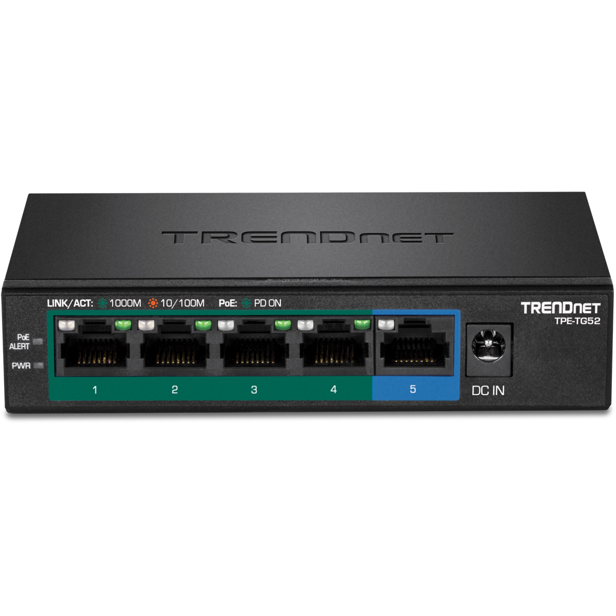 TRENDnet TPE-TG52 5-Port Gigabit PoE+ Switch 32W - view 2