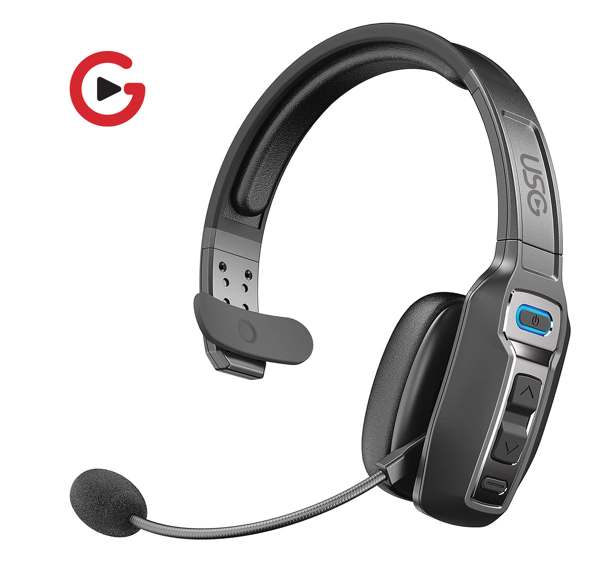 USG - Viper 2 Wireless Bluetooth Trucker / Office Headset - Black - image 1