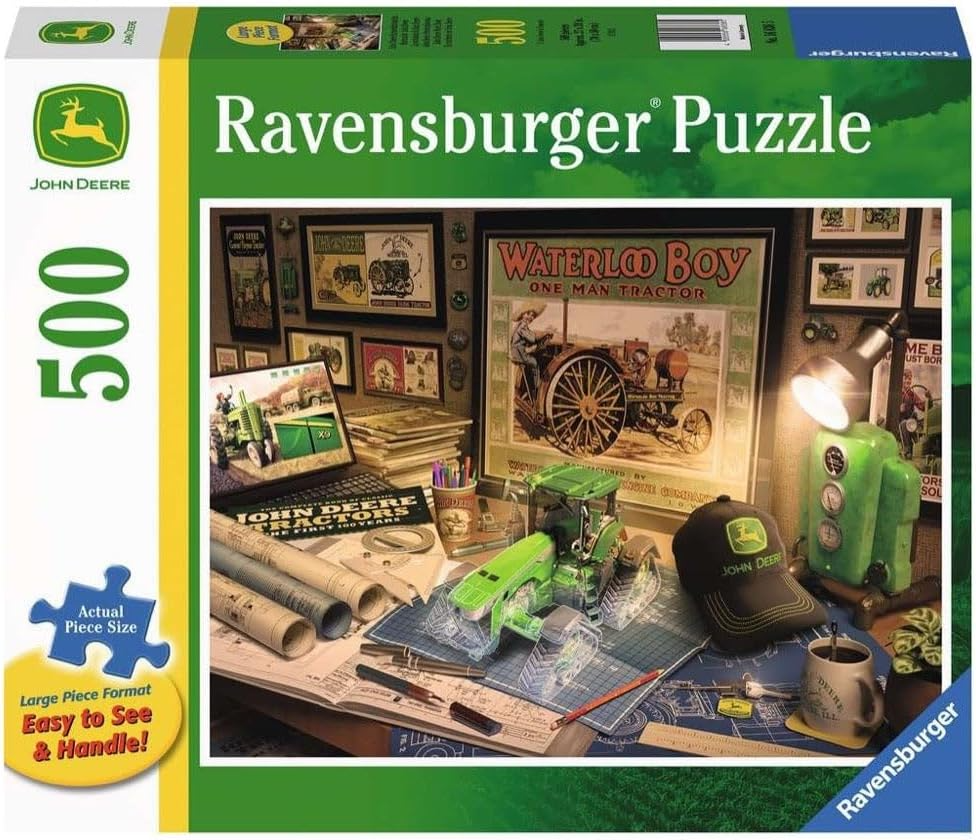 Ravensburger John Deere Work Desk - 500 Pieces Puzzle