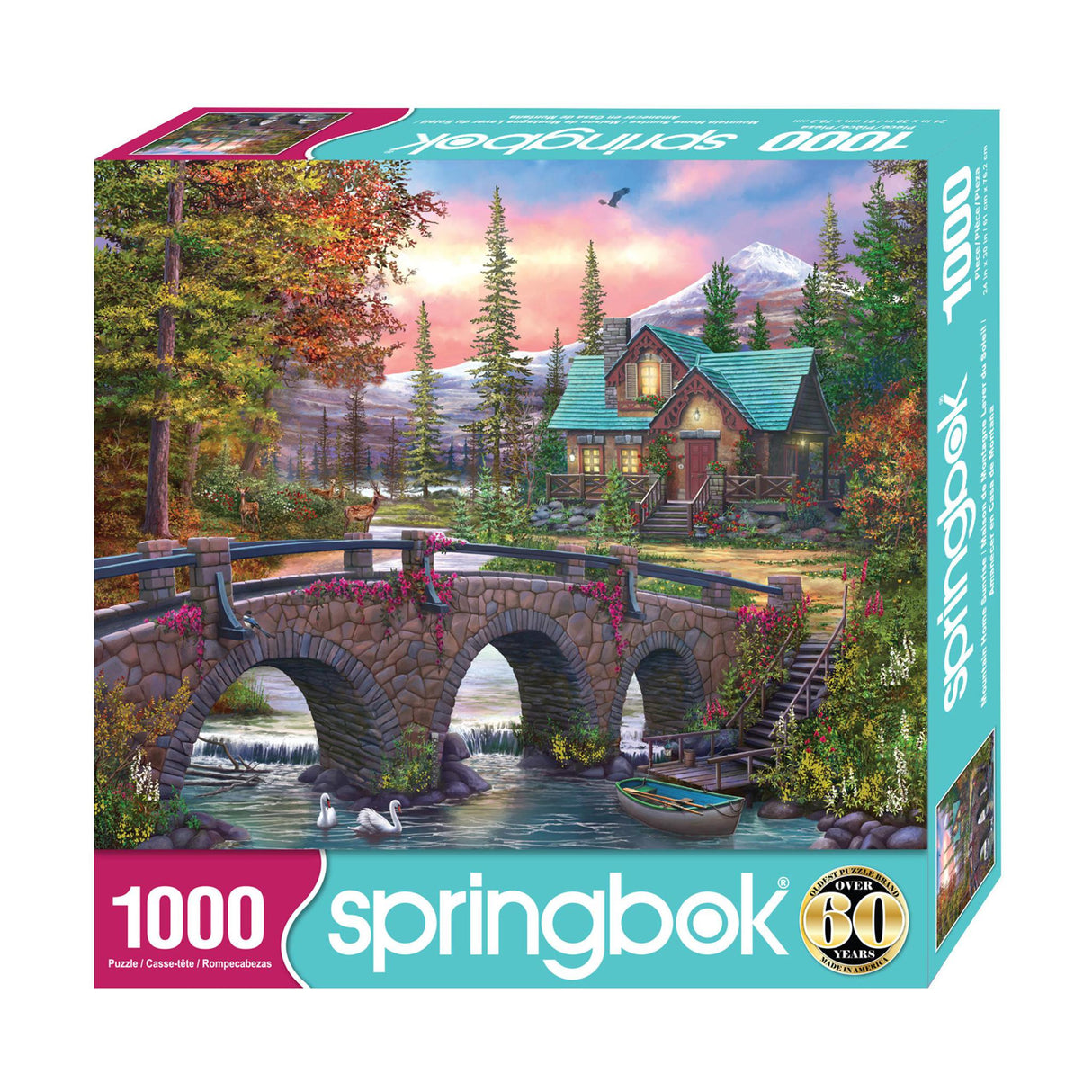 Springbok Mountain Home Sunrise 1000 Piece Jigsaw Puzzle