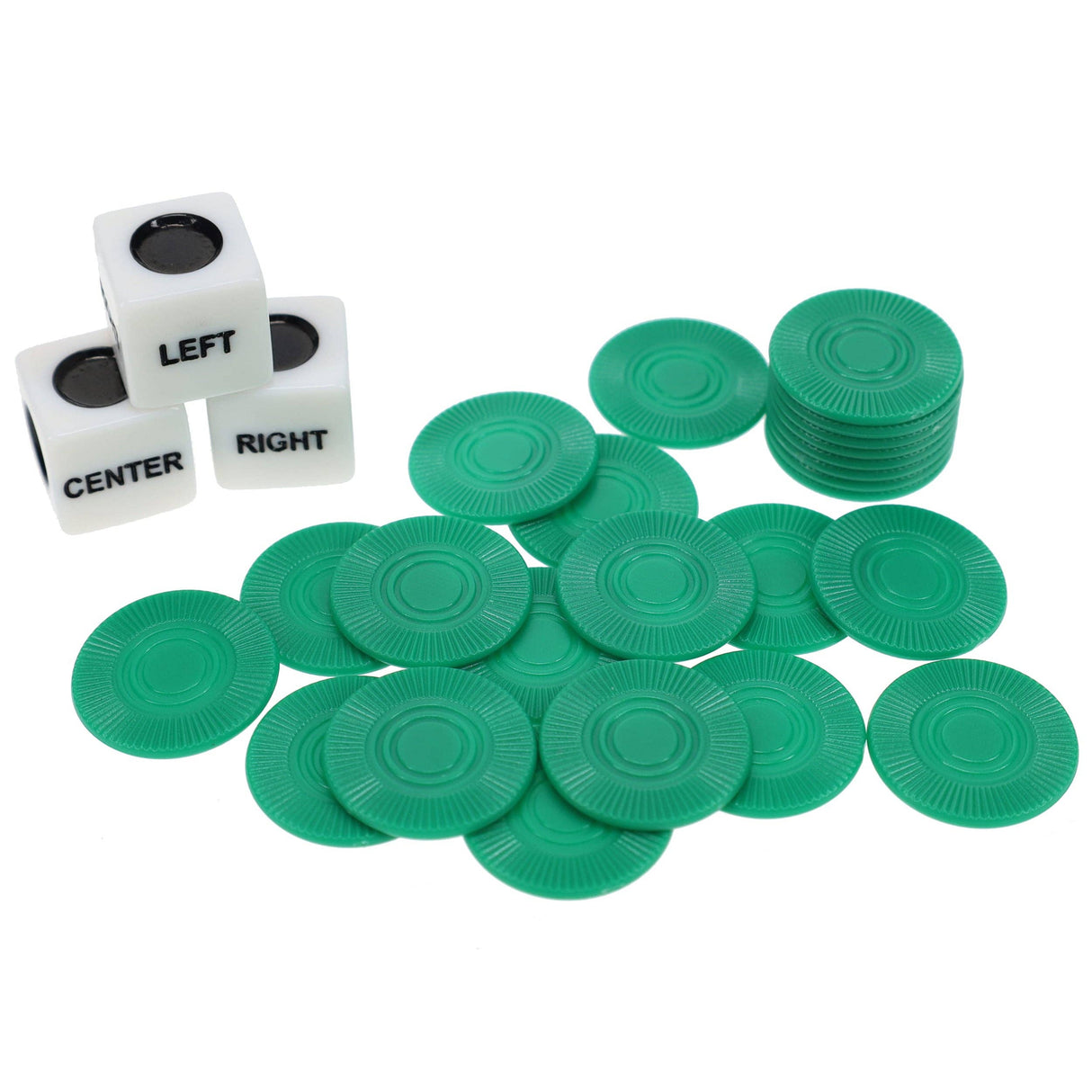 Wood Expressions - Left, Right, Center Dice Game