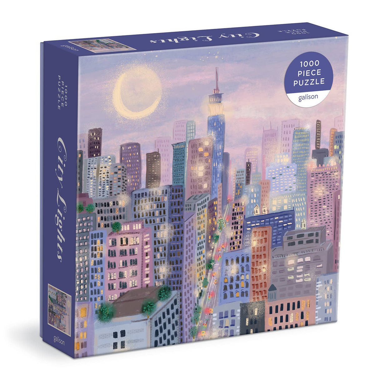 Galison - City Lights 1000 Piece Puzzle In a Square box