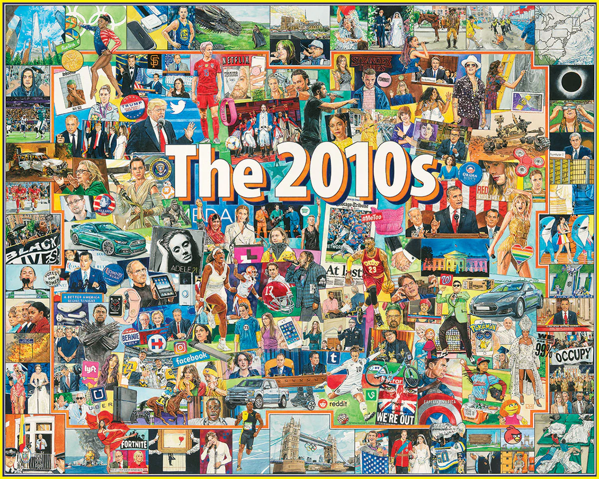 White Mountain Puzzles The 2010s 1000 Piece Jigsaw Puzzle