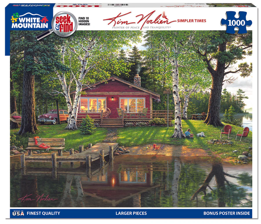 White Mountain Puzzles - Simpler Times Seek & Find - 1000 Piece Jigsaw Puzzle