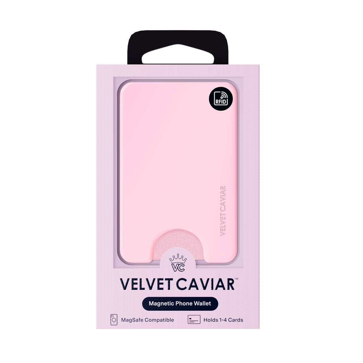 VELVET CAVIAR - Magnetic Phone Wallet- Strawberry Milk