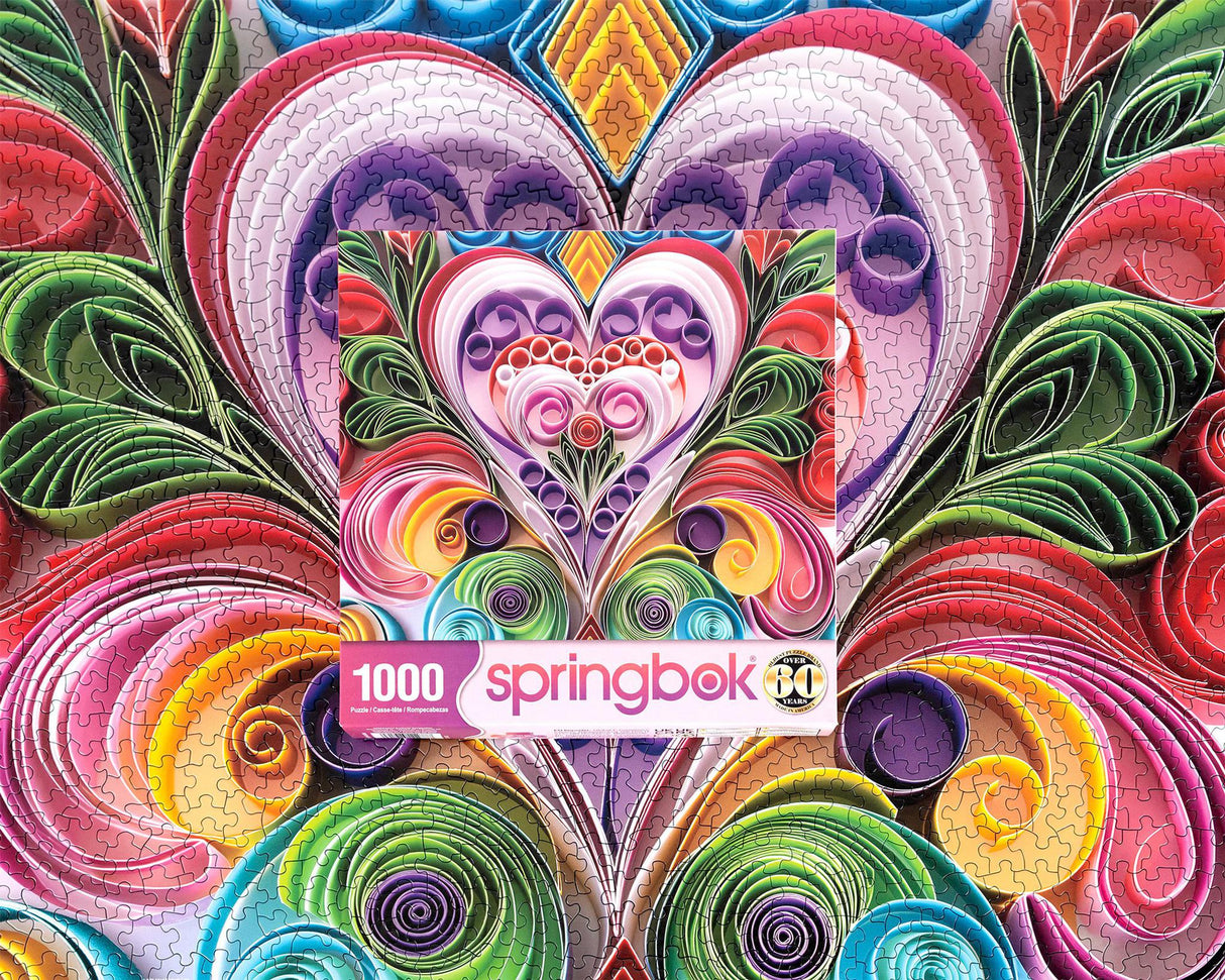 Springbok Paper Hearts 1000 Piece Jigsaw Puzzle