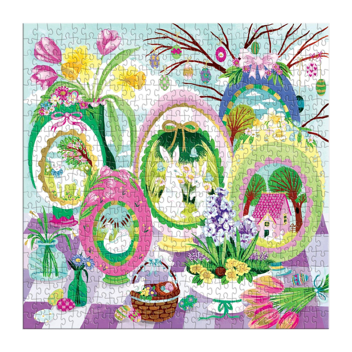 Galison - Windows to Spring 500 Foil Piece Puzzle