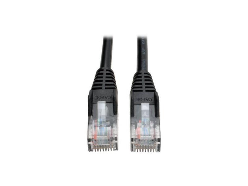 Eaton Tripp Lite Series Cat5e 350 MHz Snagless Molded (UTP) Ethernet Cable (RJ45 M/M), PoE - Black, 50 ft. (15.24 m)