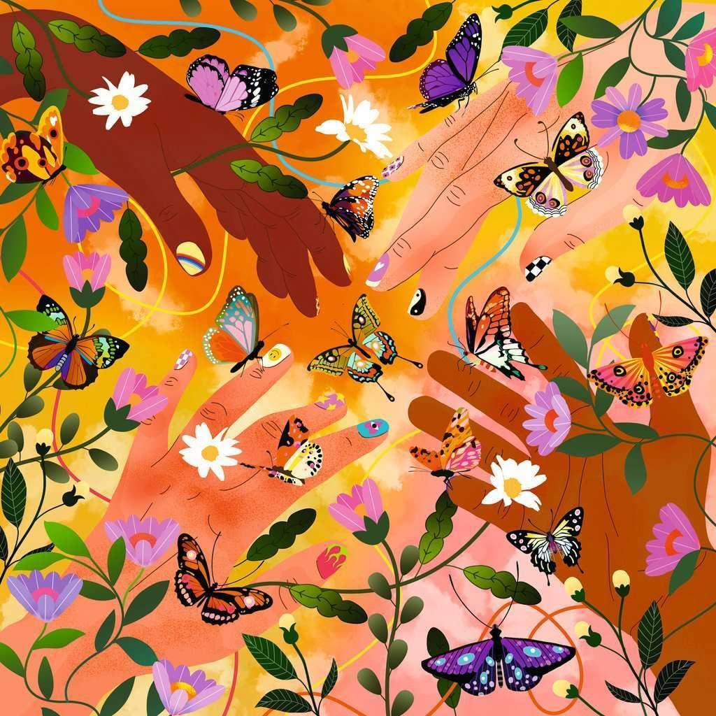 Ravensburger Art & Soul: Flower Festival - 750 Piece Jigsaw Puzzle with Poster | Unique, Vibrant Design | Crafted for Puzzle Enthusiasts