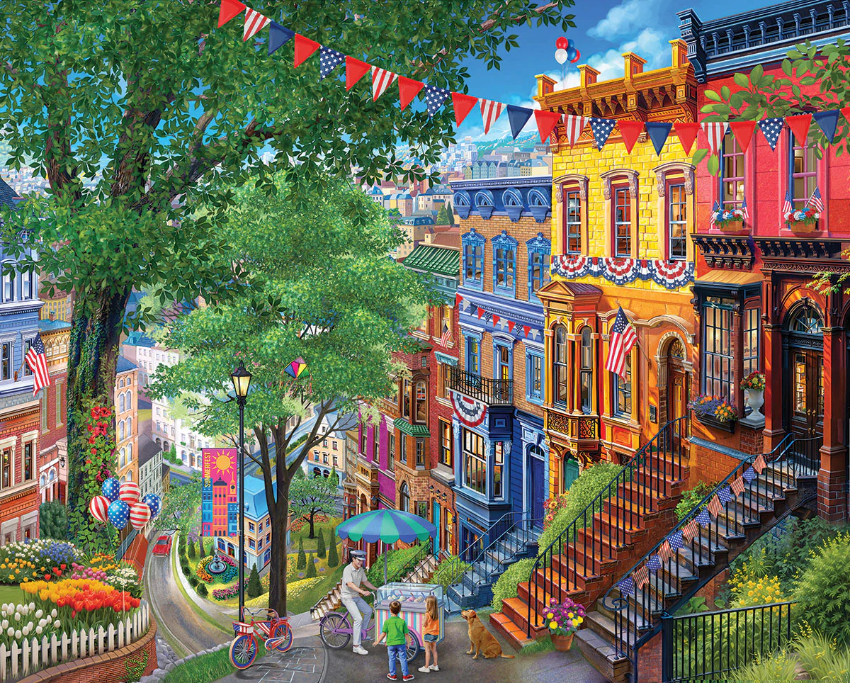 White Mountain Summer In the City- 1000 Piece Jigsaw Puzzle