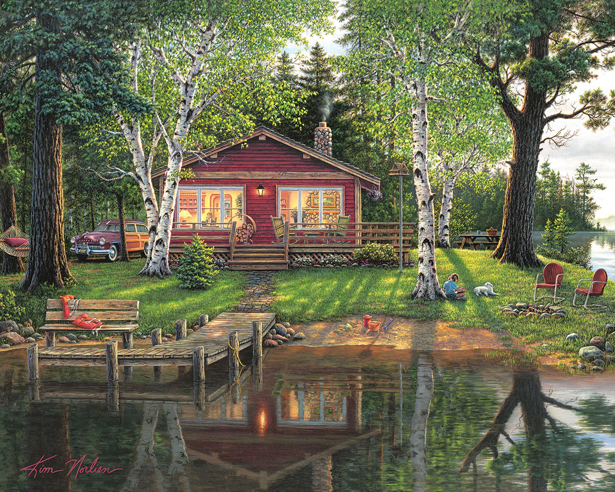 White Mountain Puzzles - Simpler Times Seek & Find - 1000 Piece Jigsaw Puzzle