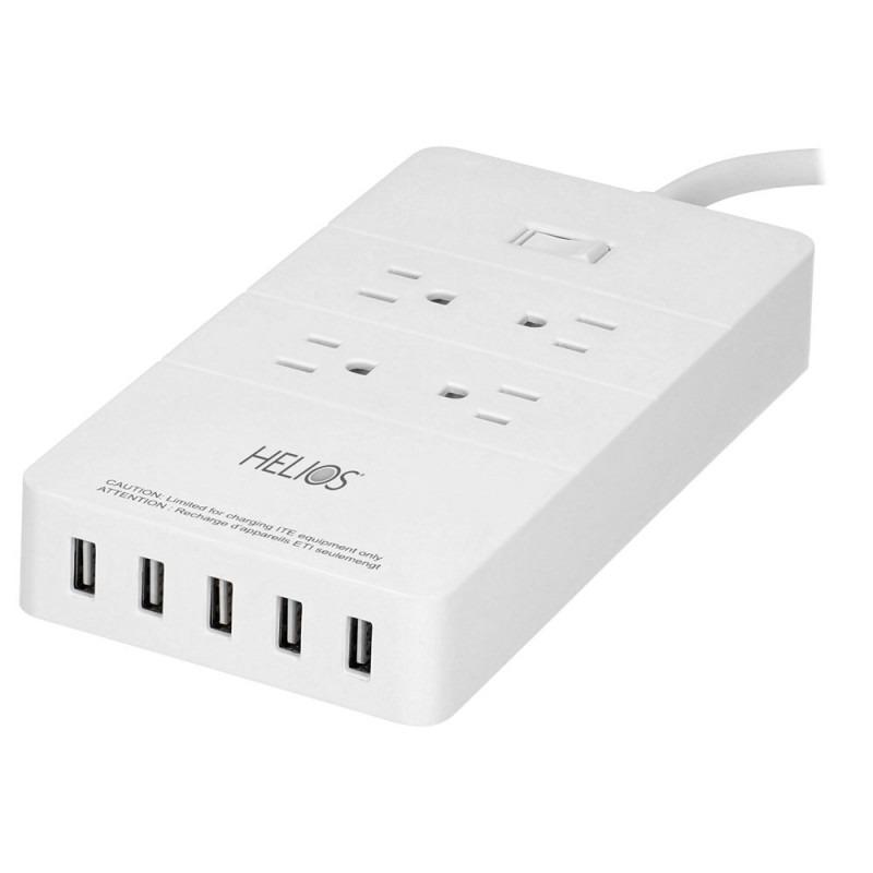METRA 4 OUTLET POWER STRIP WITH 5 USB CHARGING PORTS