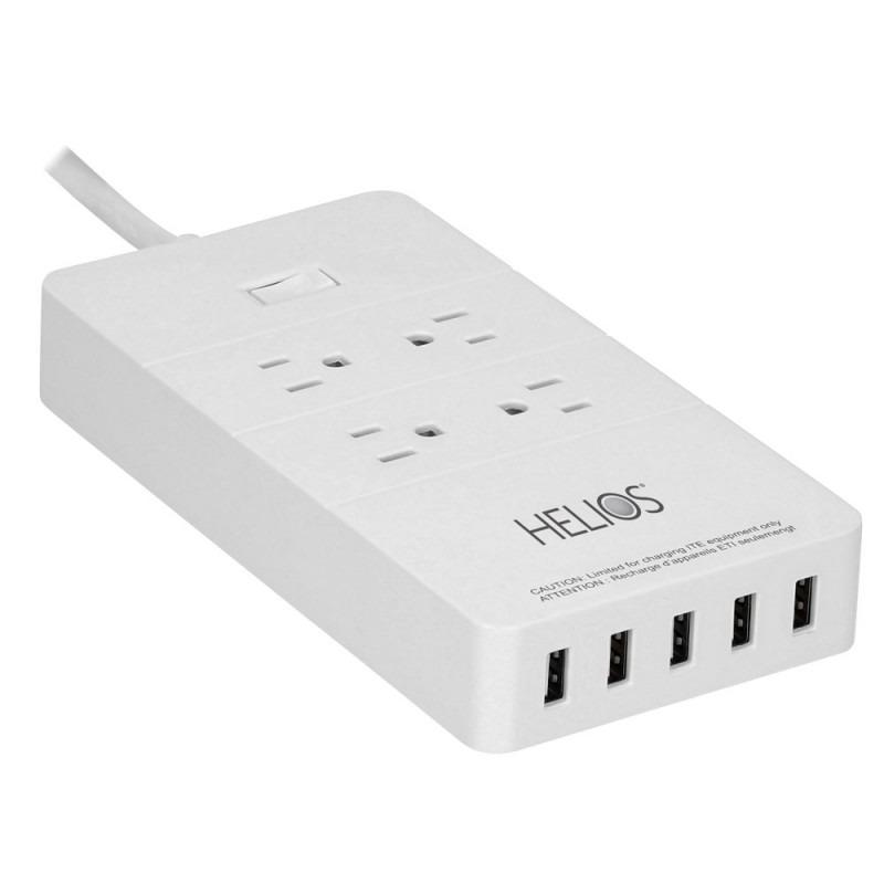 METRA 4 OUTLET POWER STRIP WITH 5 USB CHARGING PORTS