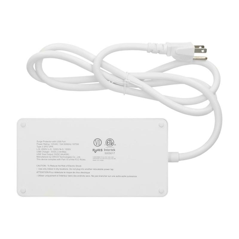 METRA 4 OUTLET POWER STRIP WITH 5 USB CHARGING PORTS