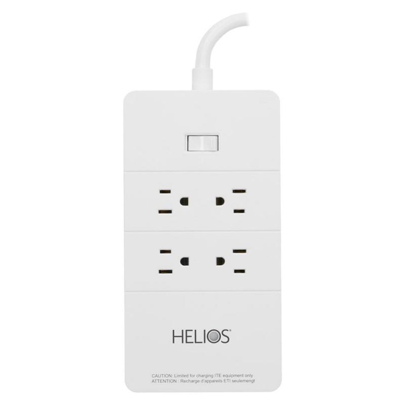 METRA 4 OUTLET POWER STRIP WITH 5 USB CHARGING PORTS