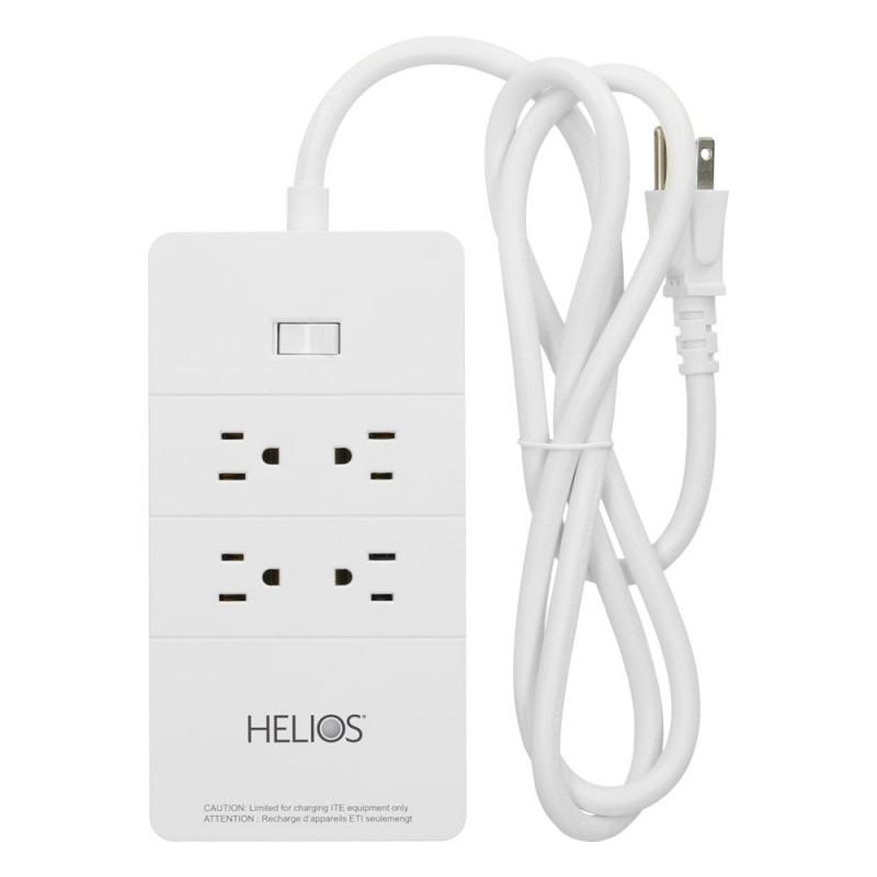 METRA 4 OUTLET POWER STRIP WITH 5 USB CHARGING PORTS