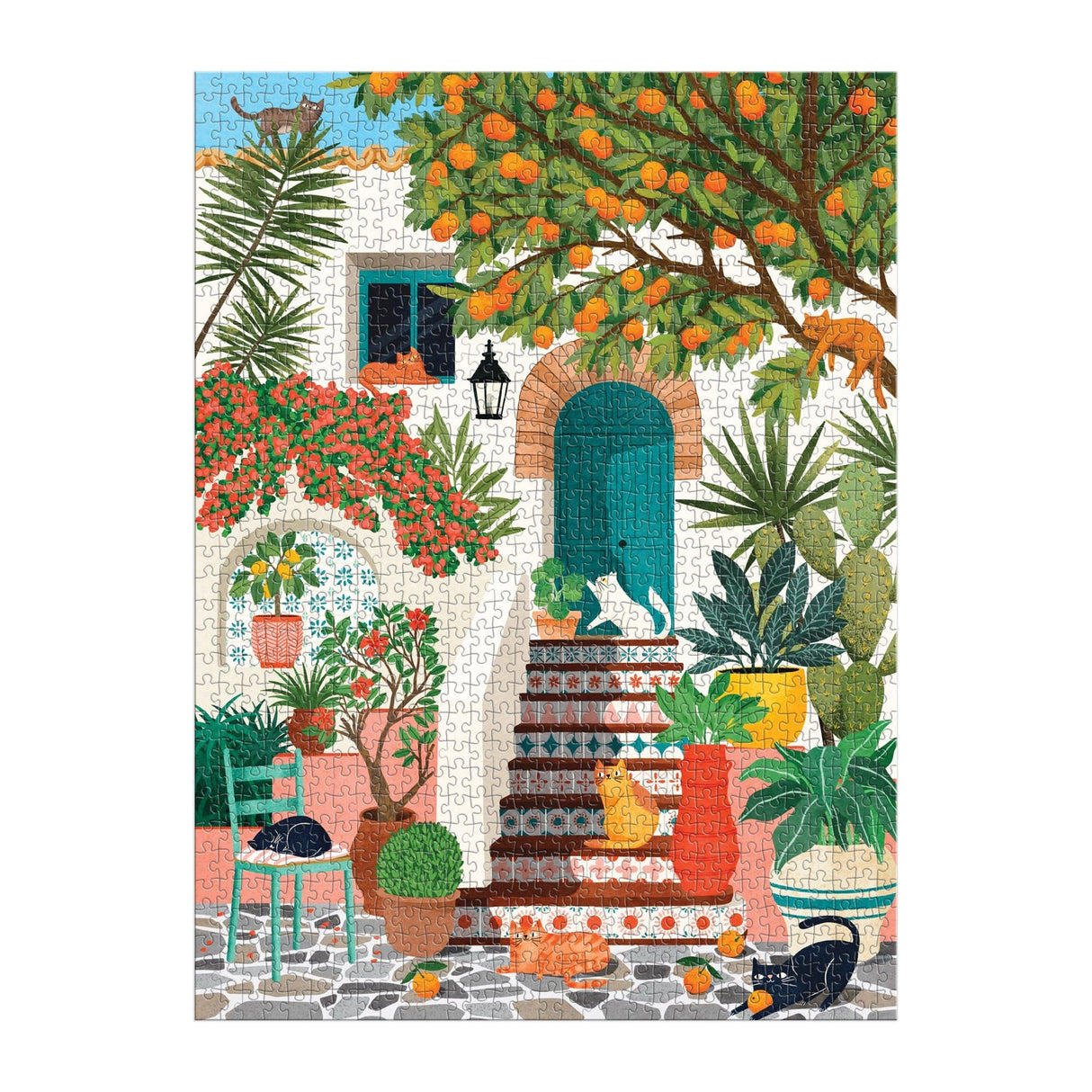 Galison - Mediterranean Cats 1000 Piece Puzzle