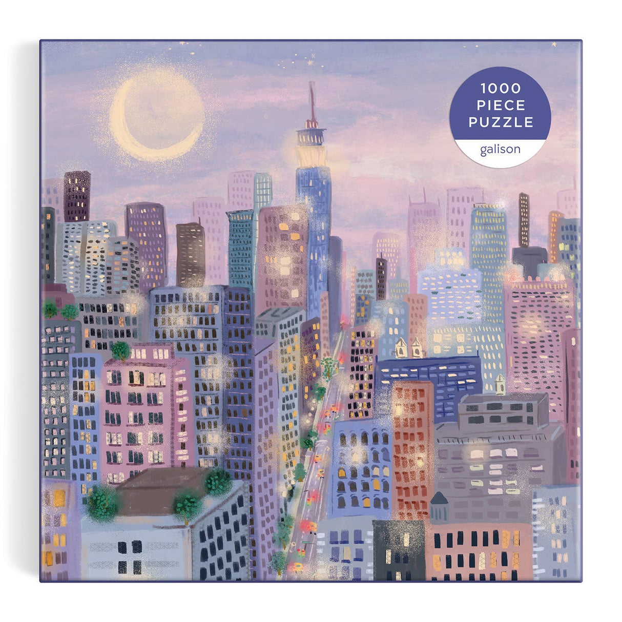Galison - City Lights 1000 Piece Puzzle In a Square box