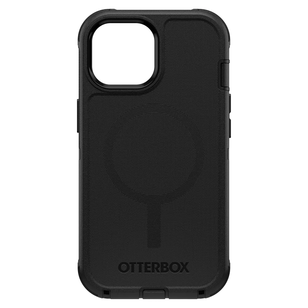 OtterBox - Defender Pro MagSafe Case for Apple iPhone 15 / iPhone 14 / iPhone 13 / iPhone 16e - Black