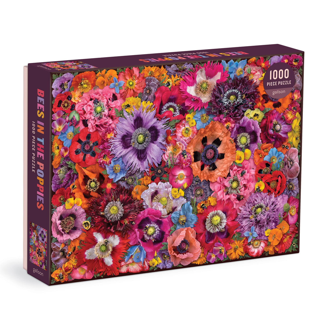 Galison - Bees in the Poppies 1000 Piece Puzzle
