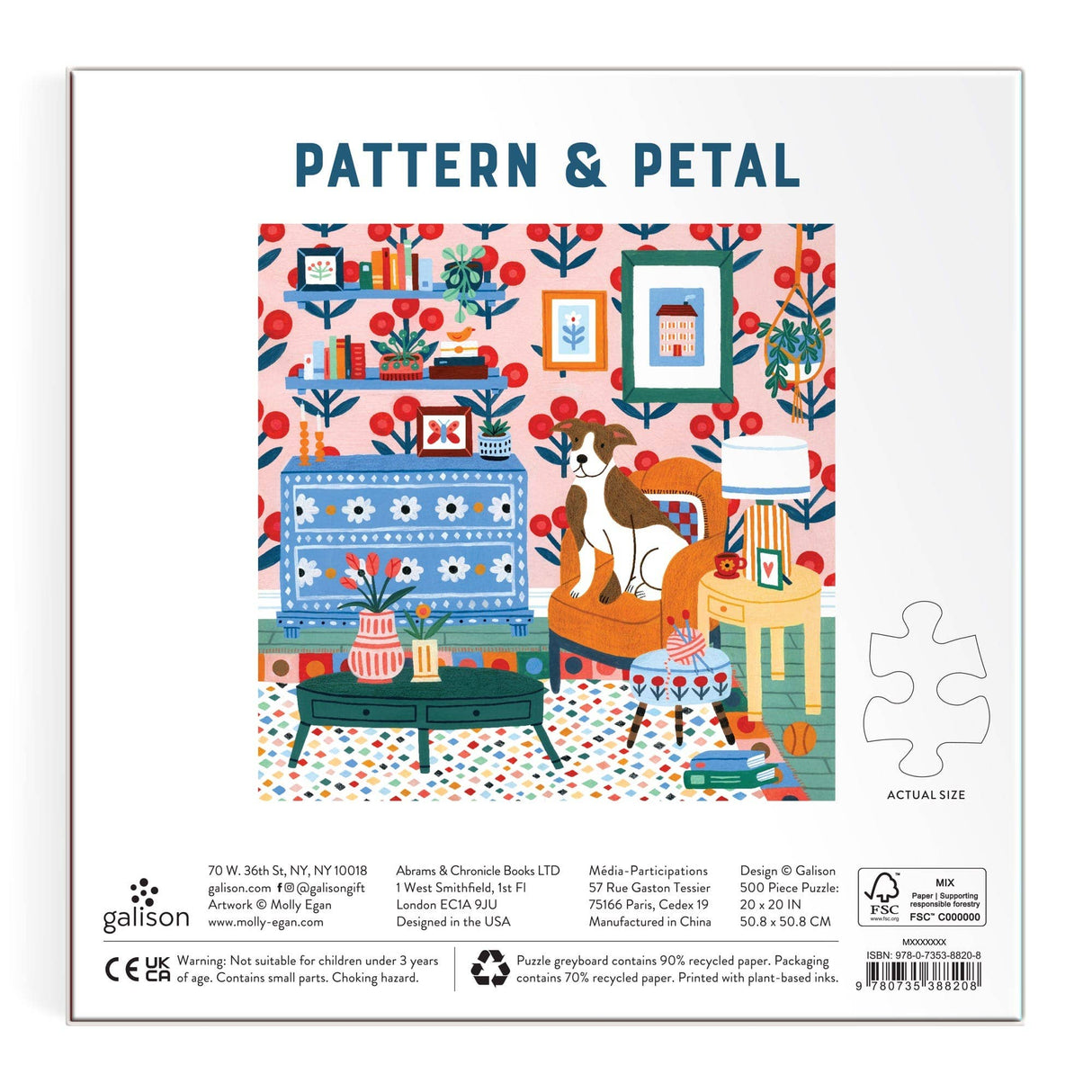 Galison - Pattern & Petal 500 Piece Puzzle