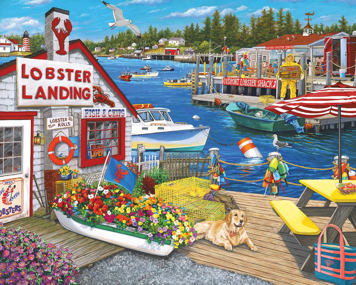 White Mountain Lobster Landing - 1000 Piece Jigsaw Puzzle