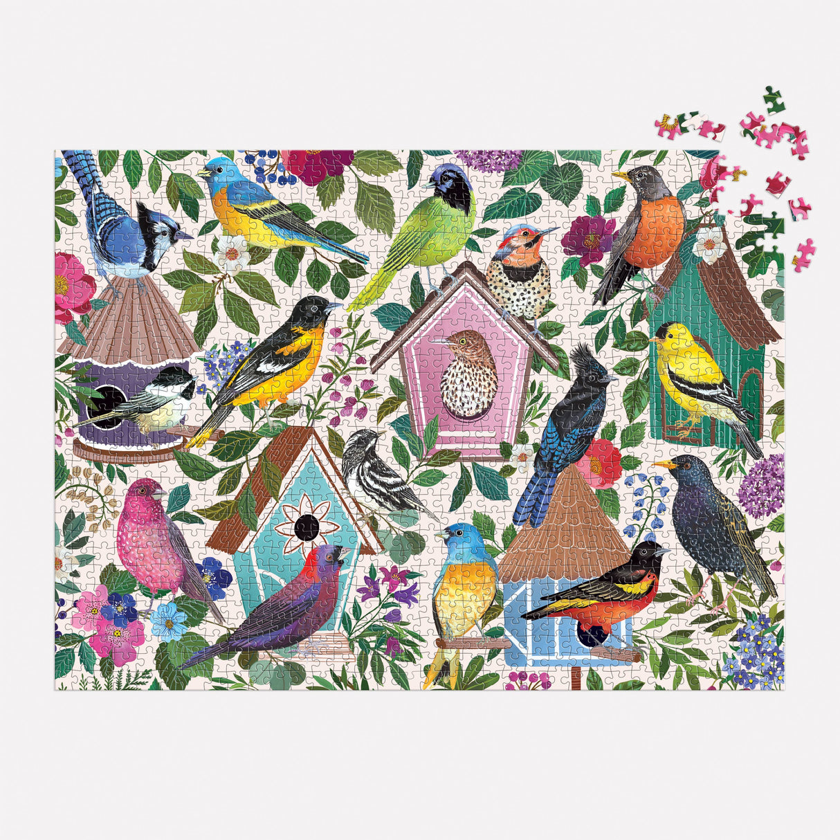 Galison - Birdhouse Lane 1000 Piece Puzzle