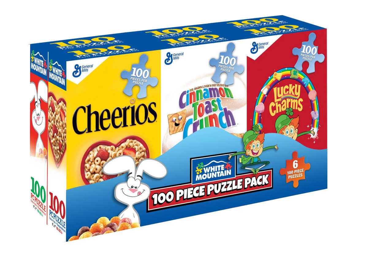 White Mountain Puzzles Mini Cereal Boxes - 100 Piece Jigsaw Puzzle