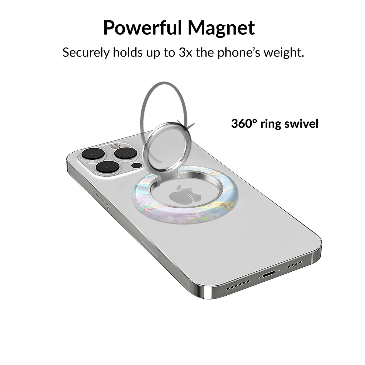 VELVET CAVIAR - Magnetic Phone Ring & Stand - Holo Moonstone