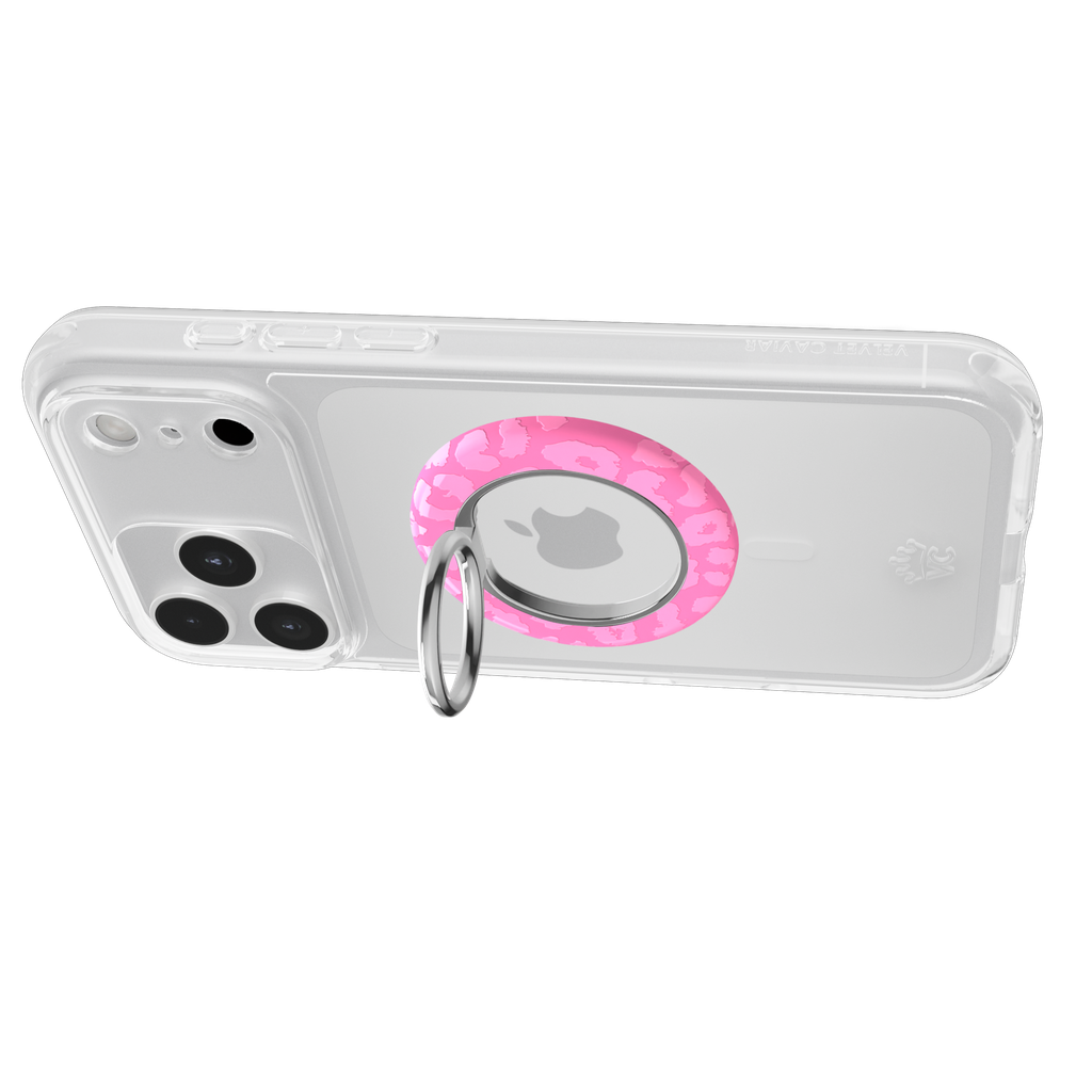 VELVET CAVIAR - IPhone 17 Pro MagSafe Case + Mag Phone Grip–Hot Pink Leopard