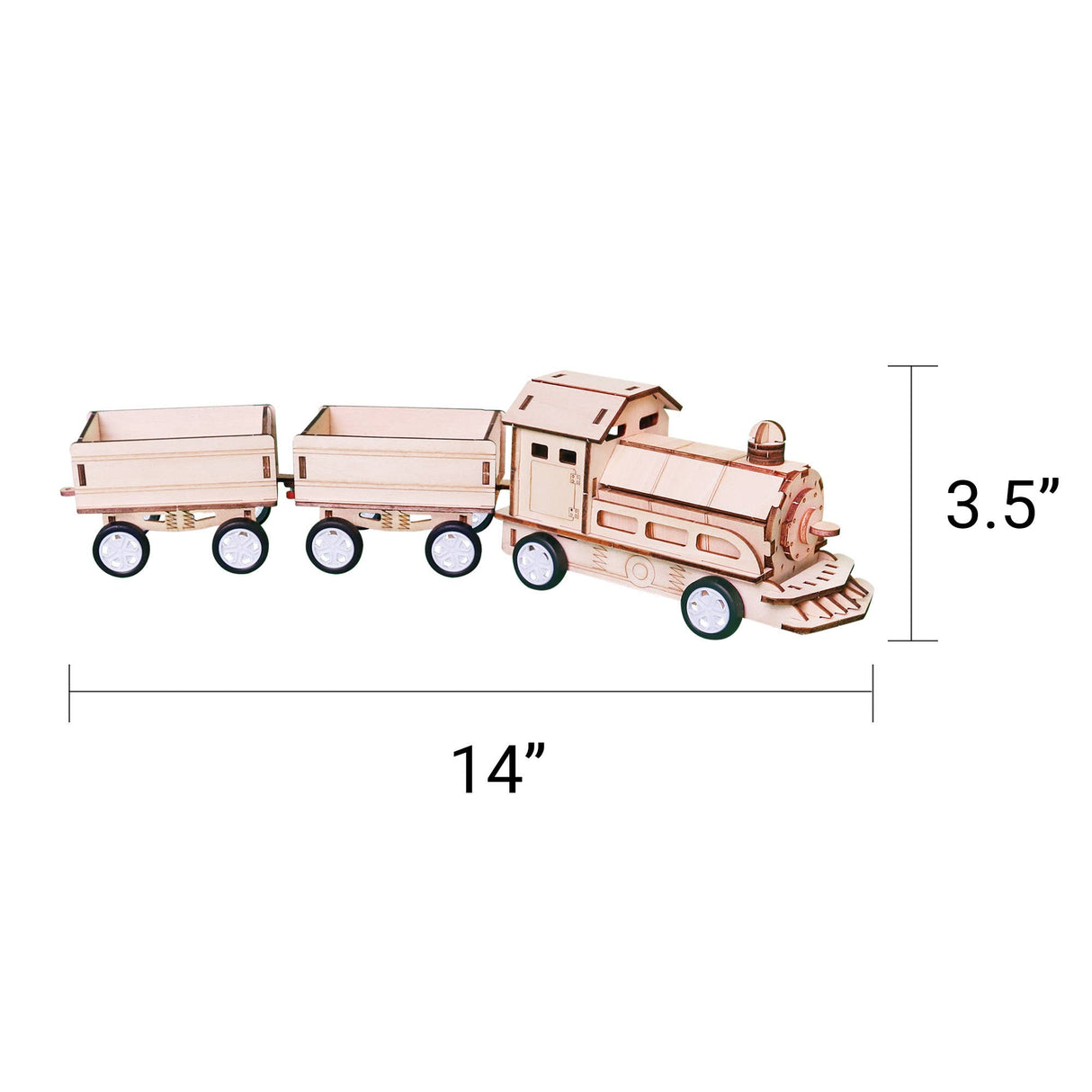Kitsville - Train DIY Kit, Educational STEM Toy for Kids, Craft Kit