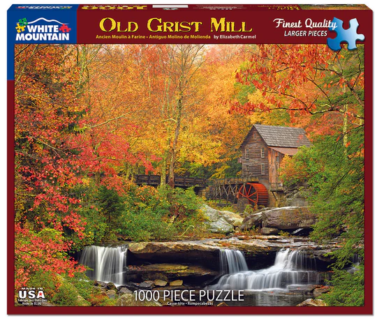White Mountain Old Grist Mill- 1000 Piece Jigsaw Puzzle Copy