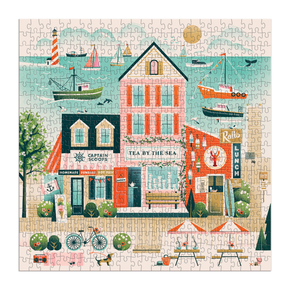 Galison - Beside the Sea 500 Piece Puzzle