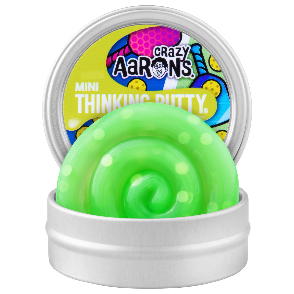 Crazy Aaron's PICKLEBALL 2" THINKING PUTTY TIN - product image 3