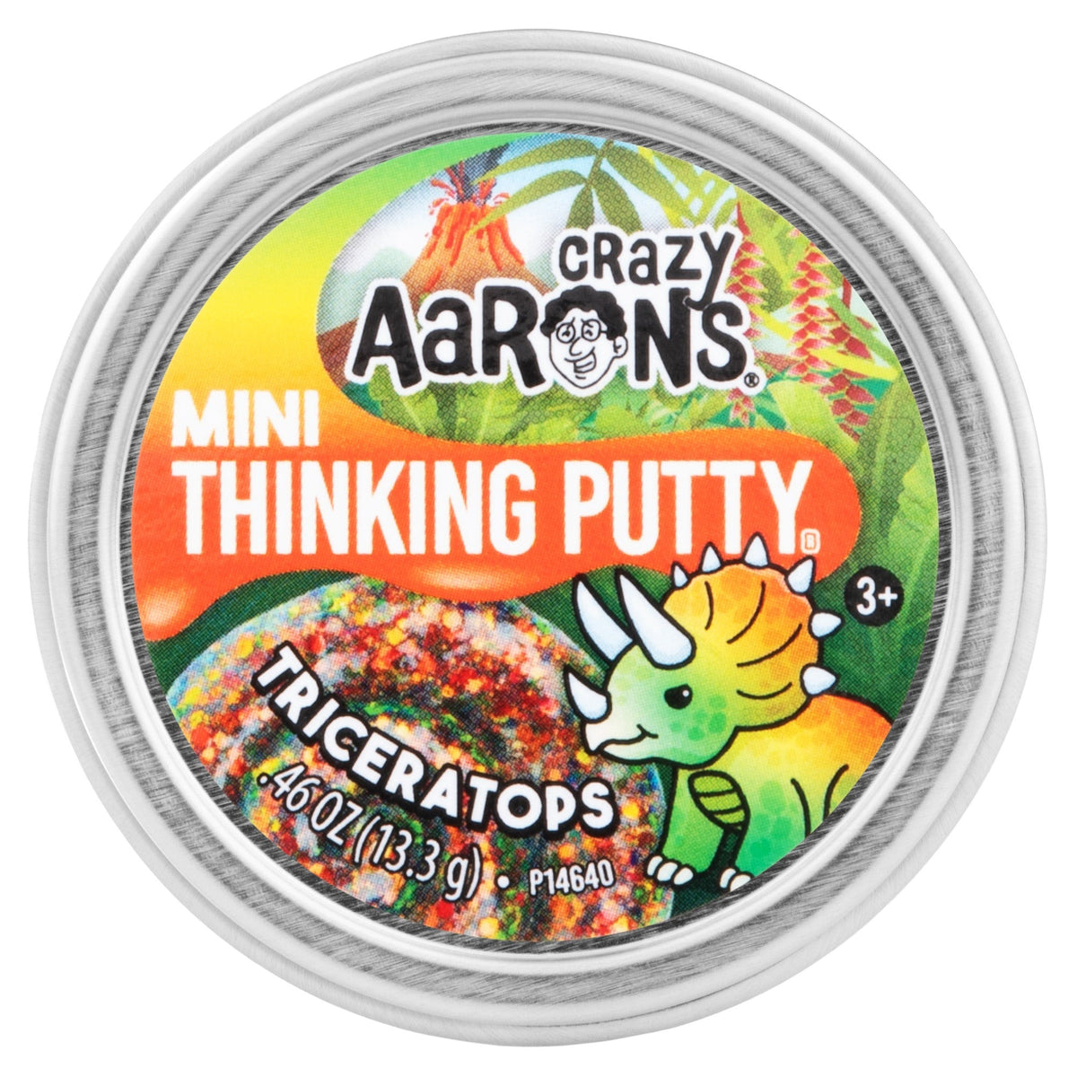 Crazy Aarons Thinking Putty 2 Inch Triceratops - product image 3