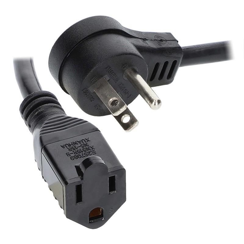RIGHT ANGLE POWER EXTENSION CABLE - 6 IN