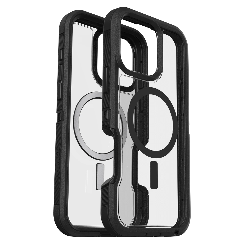 OtterBox - Defender Pro XT Clear MagSafe Case for Apple iPhone 16 Pro Max - Dark Side
