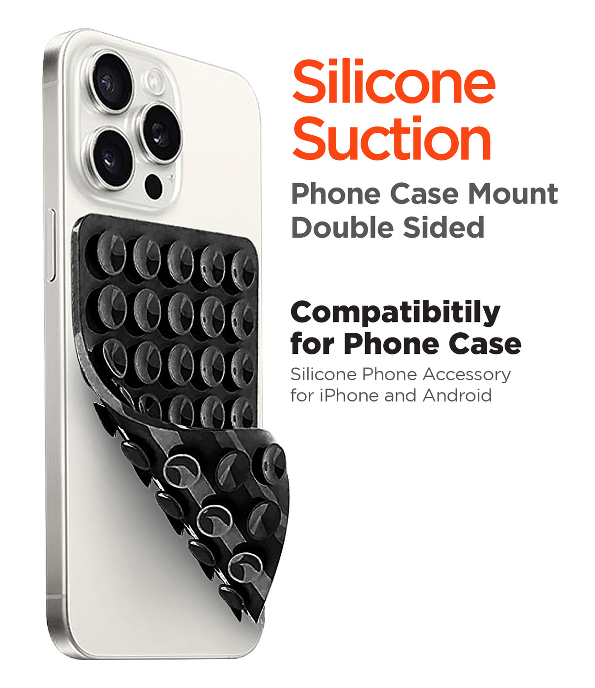 xBase Suction Cup Grip Phone Holder - Black