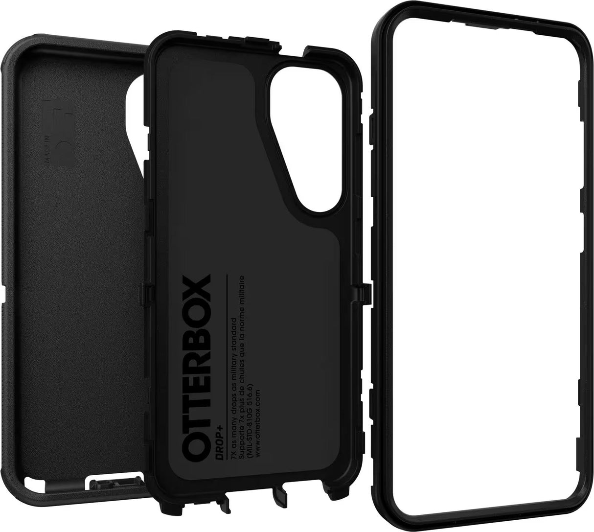 OtterBox - Defender Series Pro Hard Shell for Samsung Galaxy S25 - Black