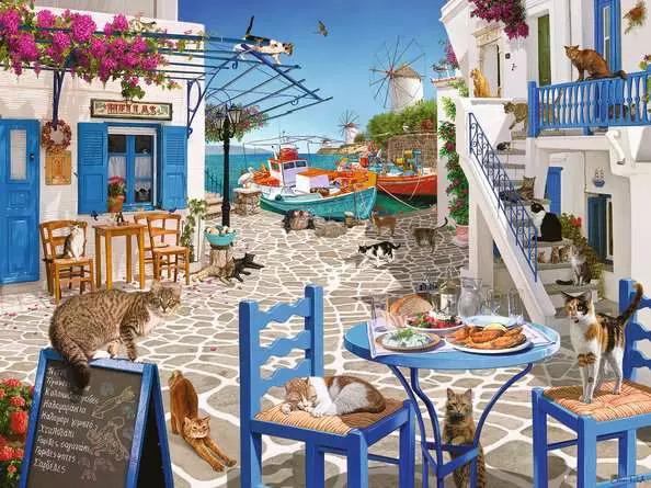 Ravensburger - Cats of Mykonos - 1500 Pieces Puzzle