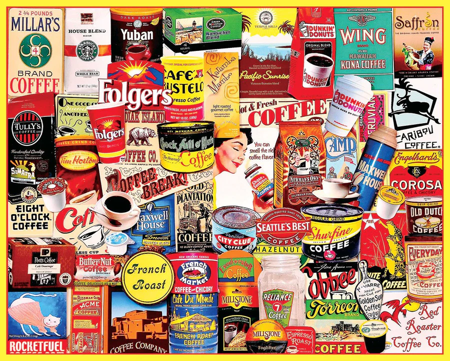 White Mountain Coffee - 1000 Piece Jigsaw Puzzle