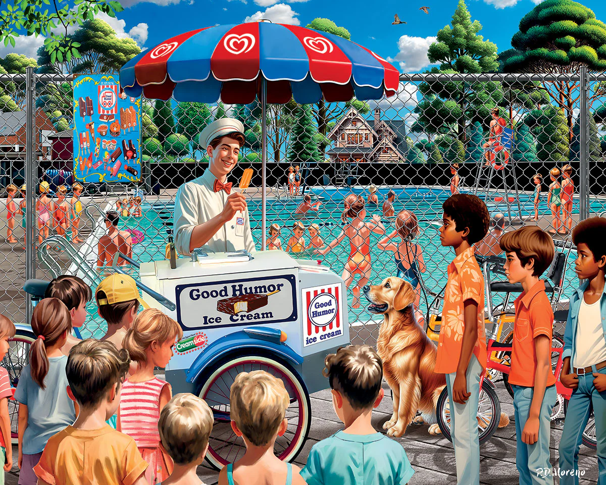 White Mountain Puzzles - Good Humor Man - 1000 Piece Jigsaw Puzzle