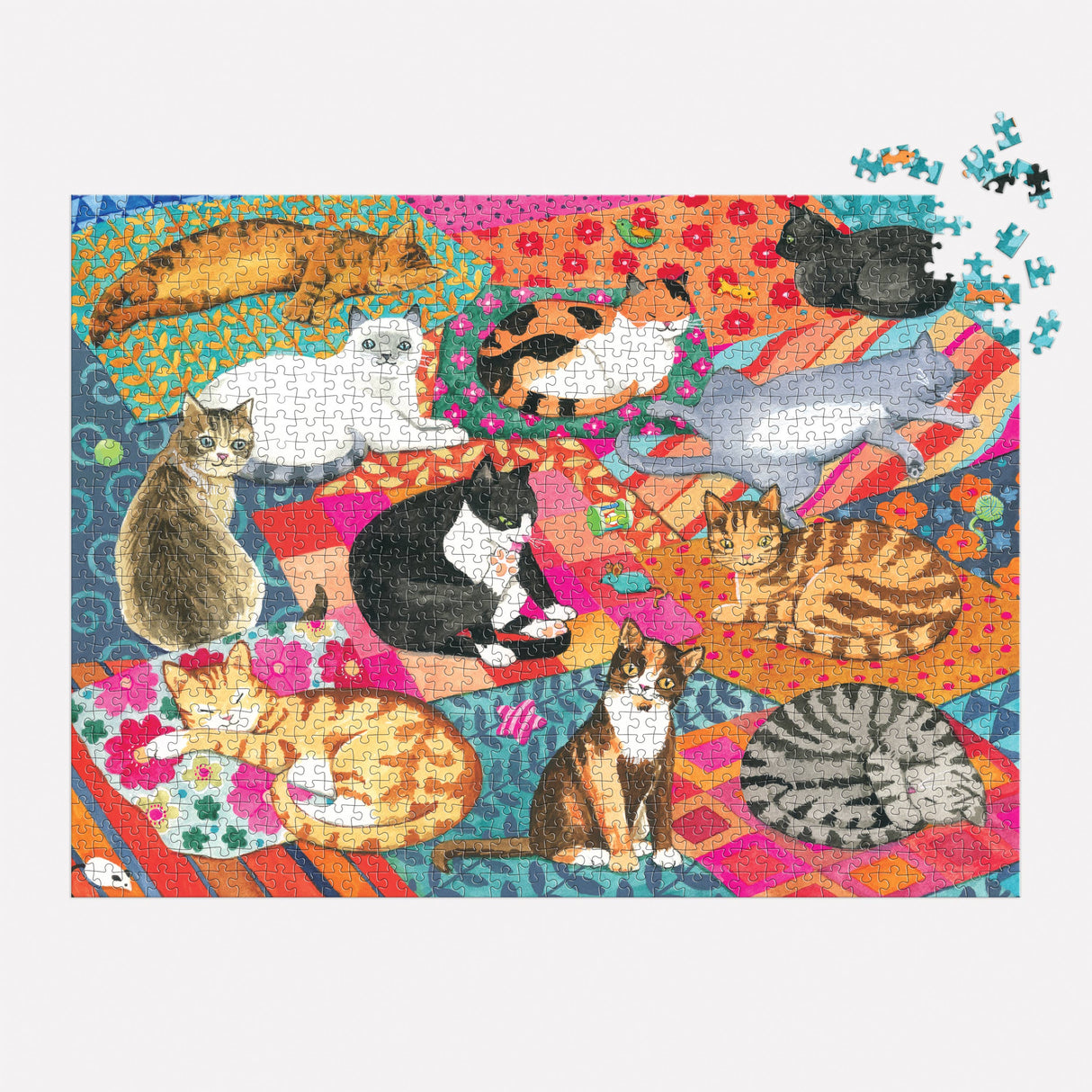 Galison - Lounging Cats 1000 Piece Puzzle