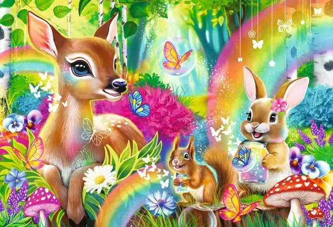 Ravensburger Lovable Woodland Friends 2x24 Pc Puzzle