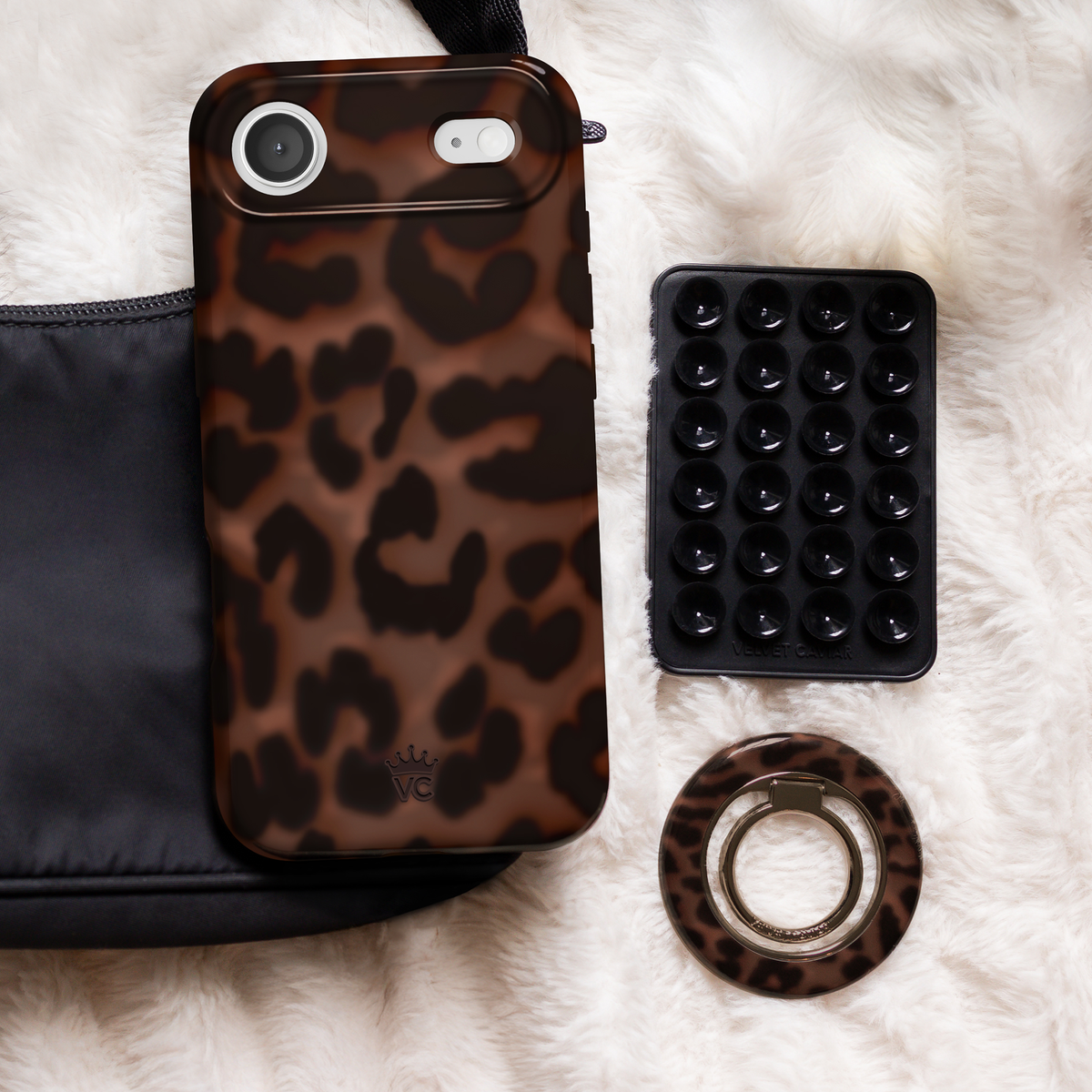 VELVET CAVIAR - Magnetic Suction Phone Mount- Black