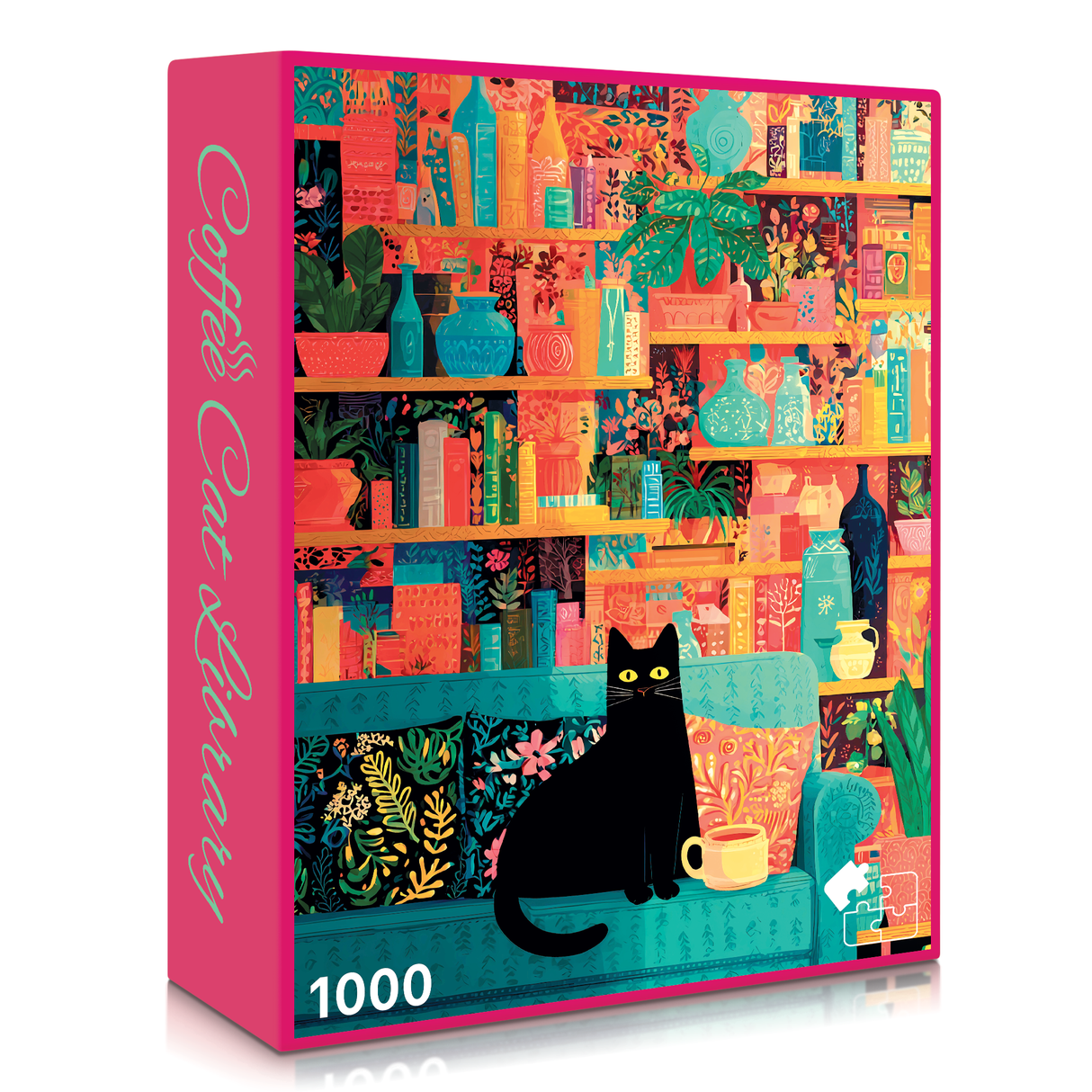 Final Piece Puzzles - No. 12 - Coffee Cat Library