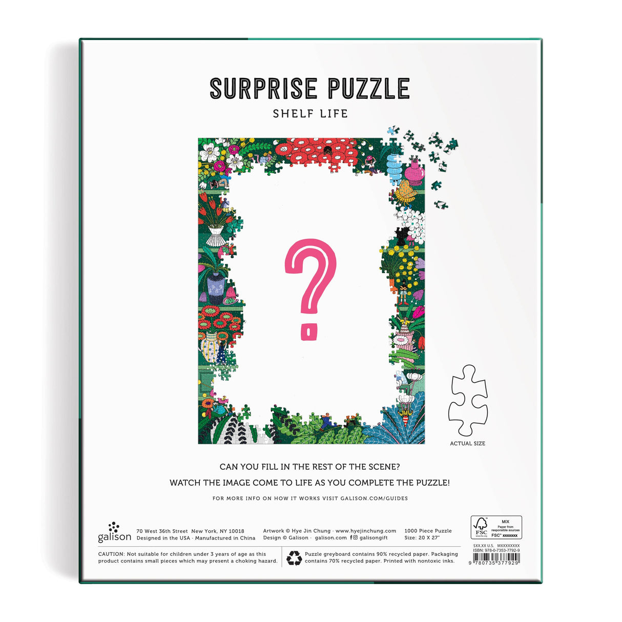 Galison - Shelf Life 1000 Piece Surprise Puzzle