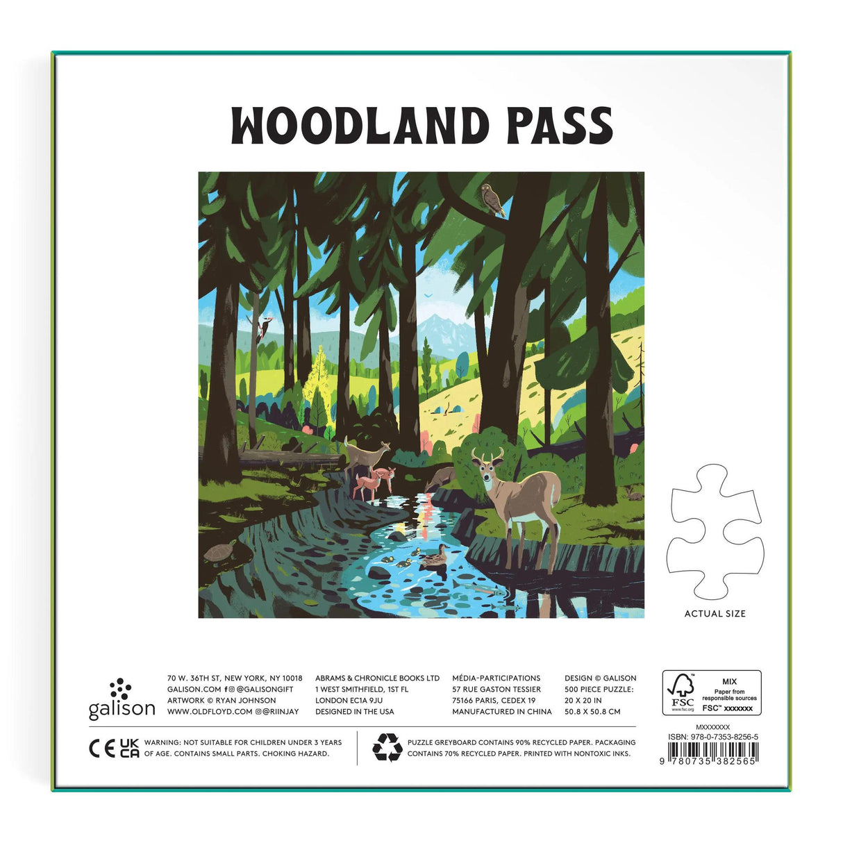 Galison - Woodland Pass 500 Piece Puzzle